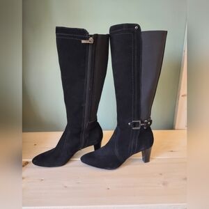 Anne Klien- AKGAELYN Black  Over the Knee Boots Size 6.5